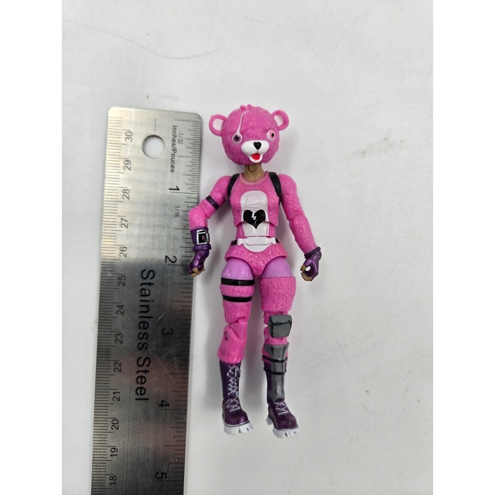 Fortnite Cuddle Team Leader Action Figure Collectible Toy Pink Bear